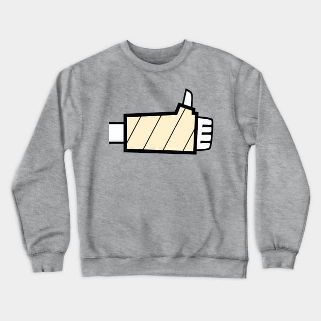 Plaster arm and still everything okay, Ikon Crewneck Sweatshirt by Kalle